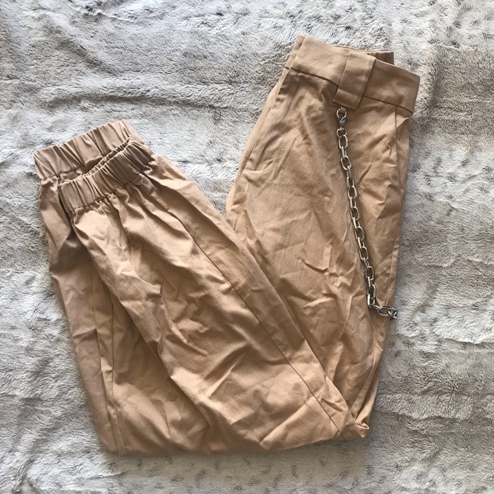 I.Am.Gia. Khaki Chain Cobain Cargo Pants NEW